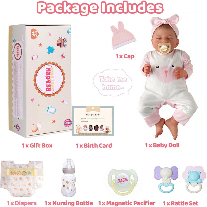 BABESIDE Muñecas Reborn de bebé realistas - Muñeca bebé recién naci...