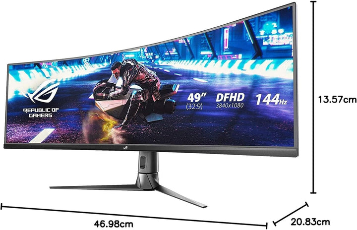Asus ROG Strix XG49VQ - Monitor curvo FreeSync para juegos de 49 pu...