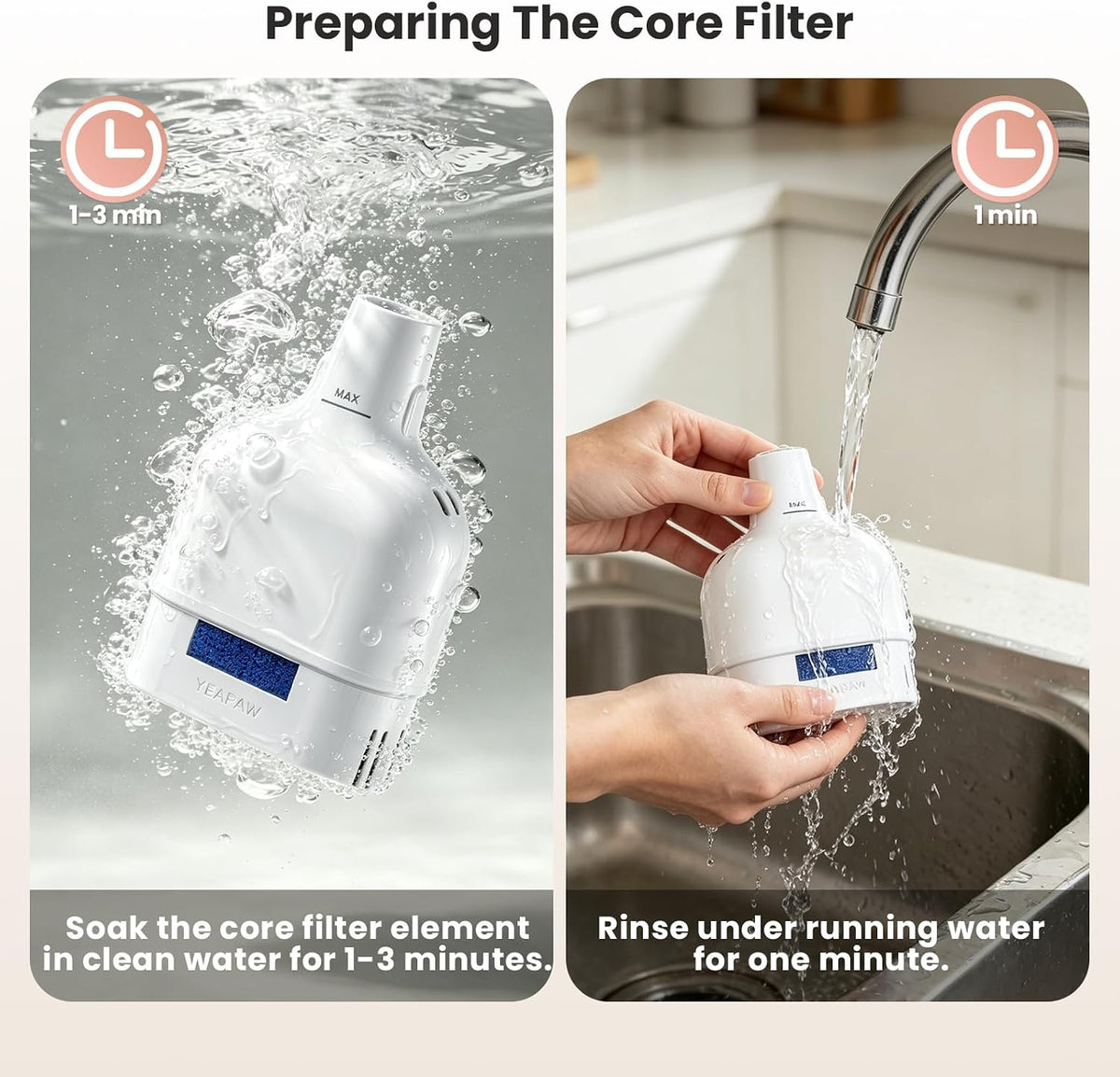 Filtros de fuente de agua para gatos, paquete de 3 filtros de repuesto para fuente de agua de acero inoxidable, filtro de cinco etapas para fuente de agua de acero inoxidable, juego de filtros