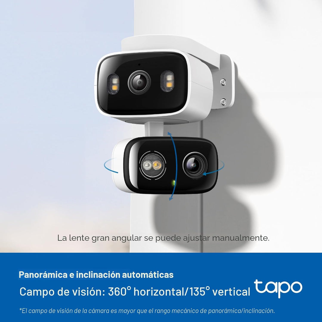 Tapo Cámara de seguridad de 2K 3MP con lente dual para interiores\/...