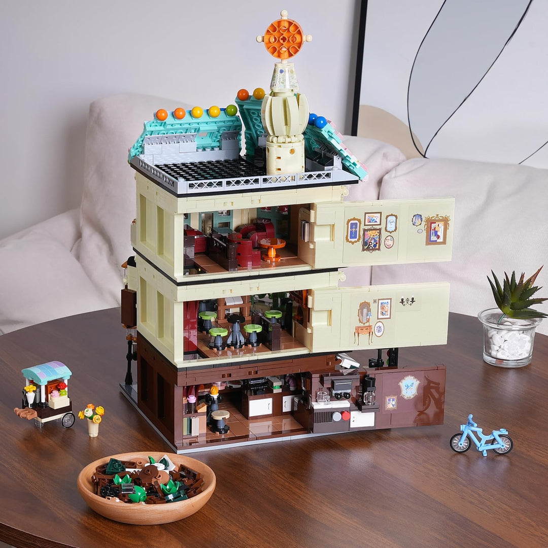 Flower Cafe - Juego de construcción de casa con luces 1876