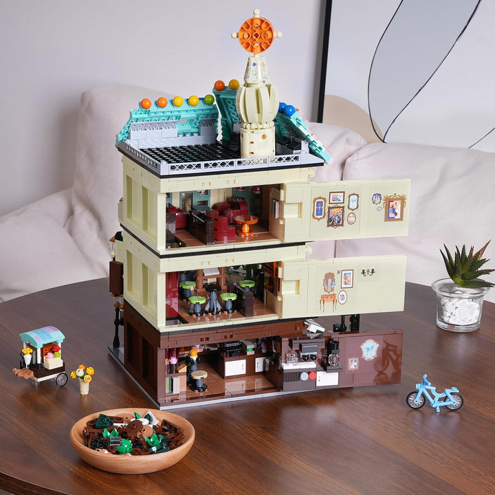 Flower Cafe - Juego de construcción de casa con luces 1876