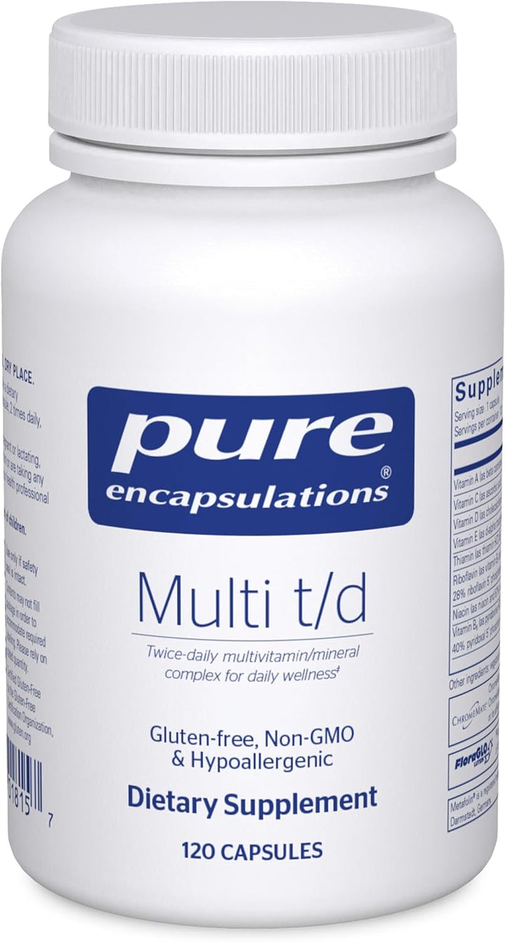 Pure Encapsulations Multi T\/D - Suplemento multivitamínico y miner...