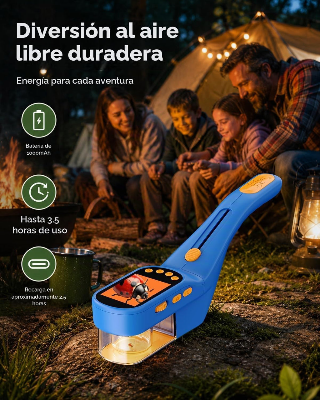 Bug Catcher para niños, kit de ciencia de mano para niños de 4 a 12 años