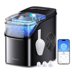 GoveeLife - Máquina inteligente para hacer hielo de encimera, máquina portátil para hacer hielo con control de voz, 9 cubos de hielo en 6 minutos, 3 tamaños, 12 kg/24 horas, autolimpieza, luces RGB