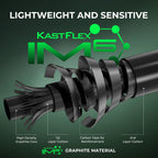 Cañas de pesca KastKing Zephyr con puntas dobles para spinning y casting, negras