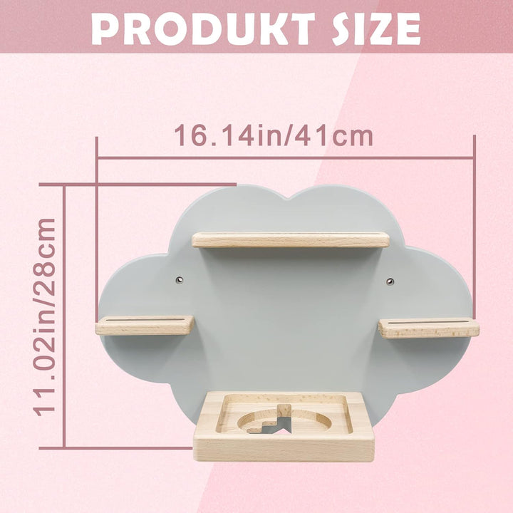 Estante de pared (nube) para Toniebox, estación de carga y figuras...
