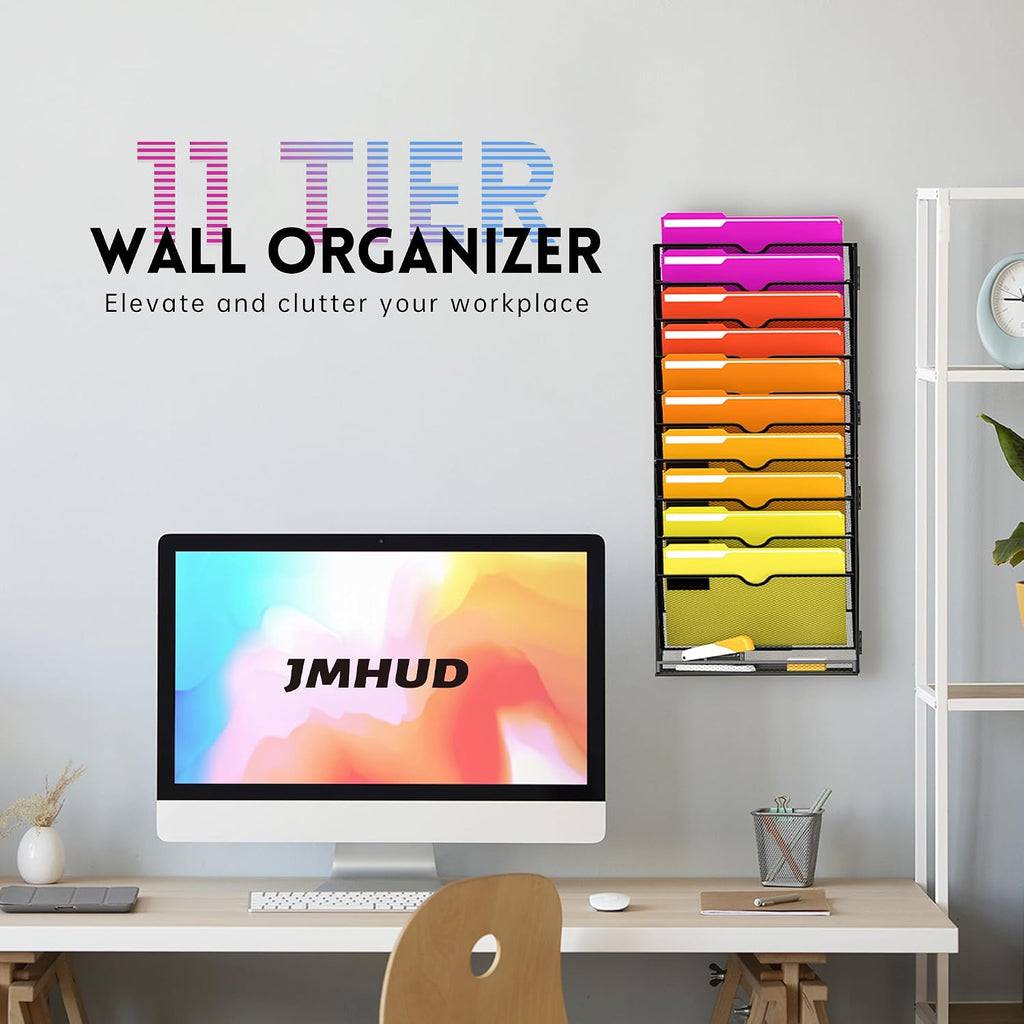 Organizador de archivos de pared de 11 niveles y organizador de archivos
