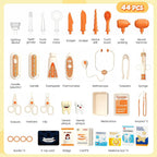 Set de Médico para Niños Pequeños Juguete de Simulación 44 Pzs Juguete STEM para Niños y Niñas Regalo