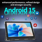 Tableta Android 15 de 10 pulgadas, tabletas de 20 GB RAM 128 GB ROM 2 TB expandible, Negro