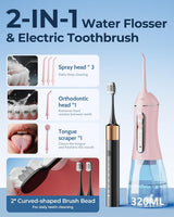 Cepillo de dientes eléctrico para adultos, cepillo de dientes eléct...