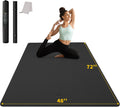 CAMBIVO Esterilla de Yoga Grande (6' x 4'), Alfombrilla de Entrenamiento Extra Ancha para Hombres y Mujeres, Esterilla de Yoga Gruesa de 1/3 y 1/4 Pulgadas, Alfombrillas de Ejercicio para