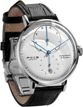 FEICE Reloj para Hombres Bauhaus Reloj Mecánico para Hombre Análogo Impermeable Automático Estilo Casual de Vestir con Espejo Convexo Correas de Cuero Fecha -FM202
