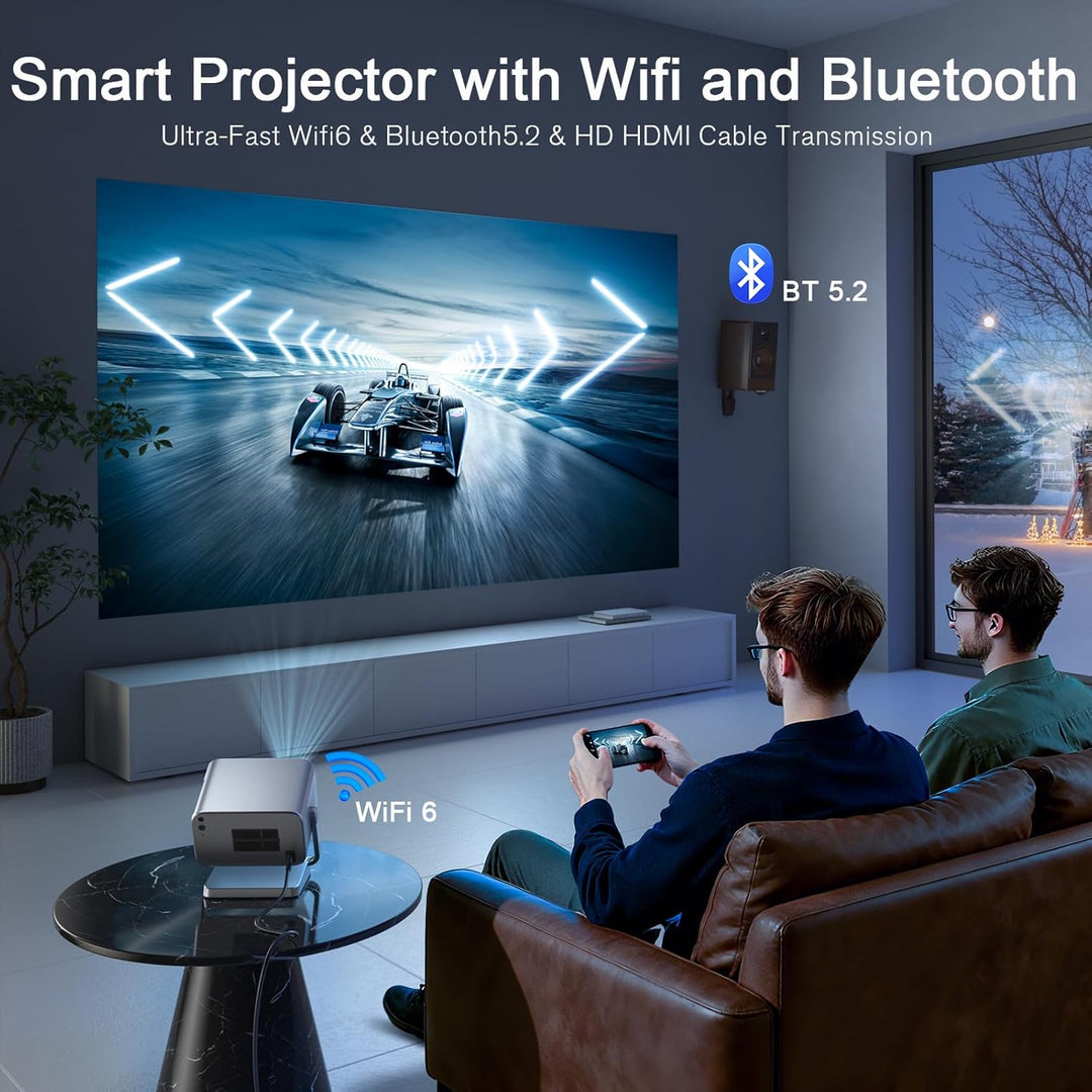[4100 ANSI y ahora con Netflix] Proyector 4K con WiFi y Bluetooth p...
