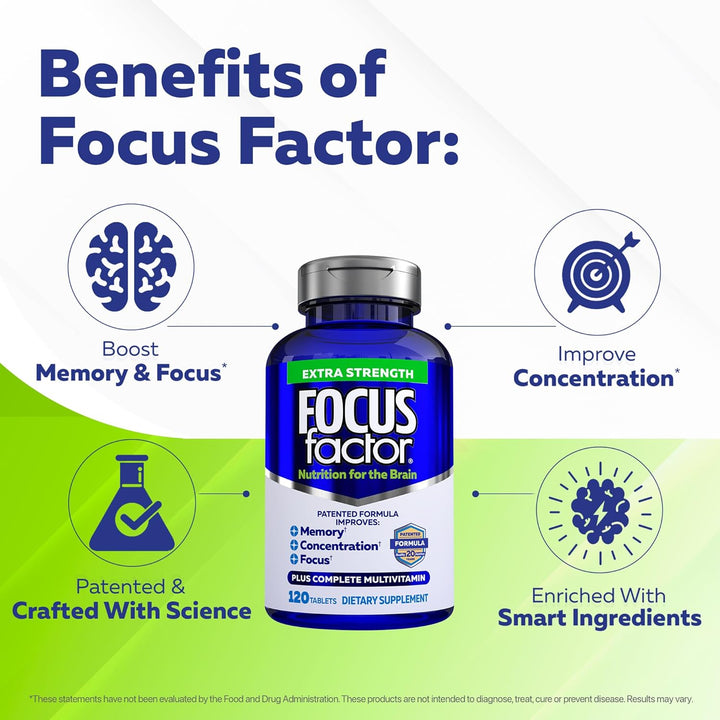 Focus Factor Brain - Suplemento para la concentración