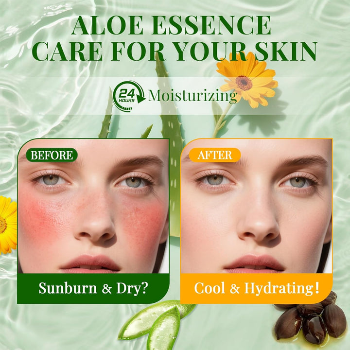 KONEUK Paquete de 12 Mascarillas Faciales de Aloe Vera para el Cuid...