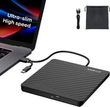 Amicool - Grabador externo USB-C USB 3.0 de CD\/DVD para computador...