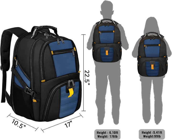 YOREPEK 18.4 Mochila para laptop, mochilas grandes con puerto de ca...