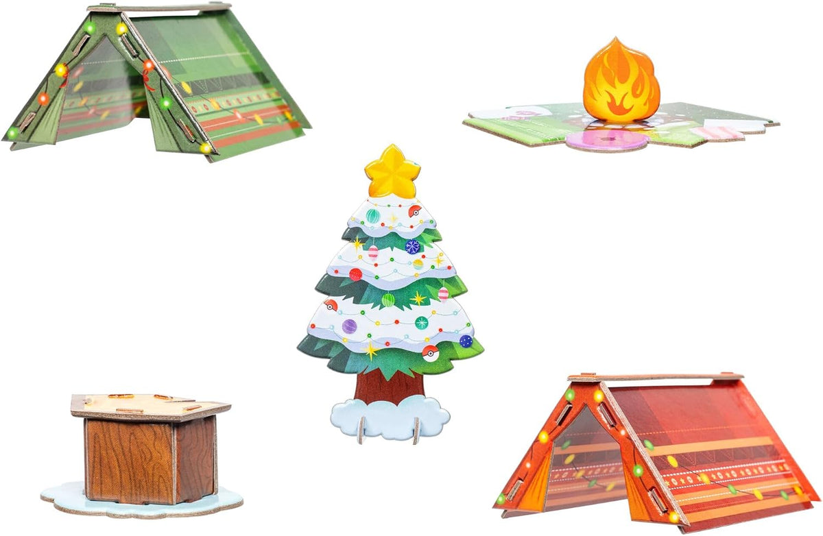 Jazwares Pokemon Holiday Calendar 2026 - Incluye 19 figuras de 2 pulgadas con acabado especial y cinco accesorios únicos