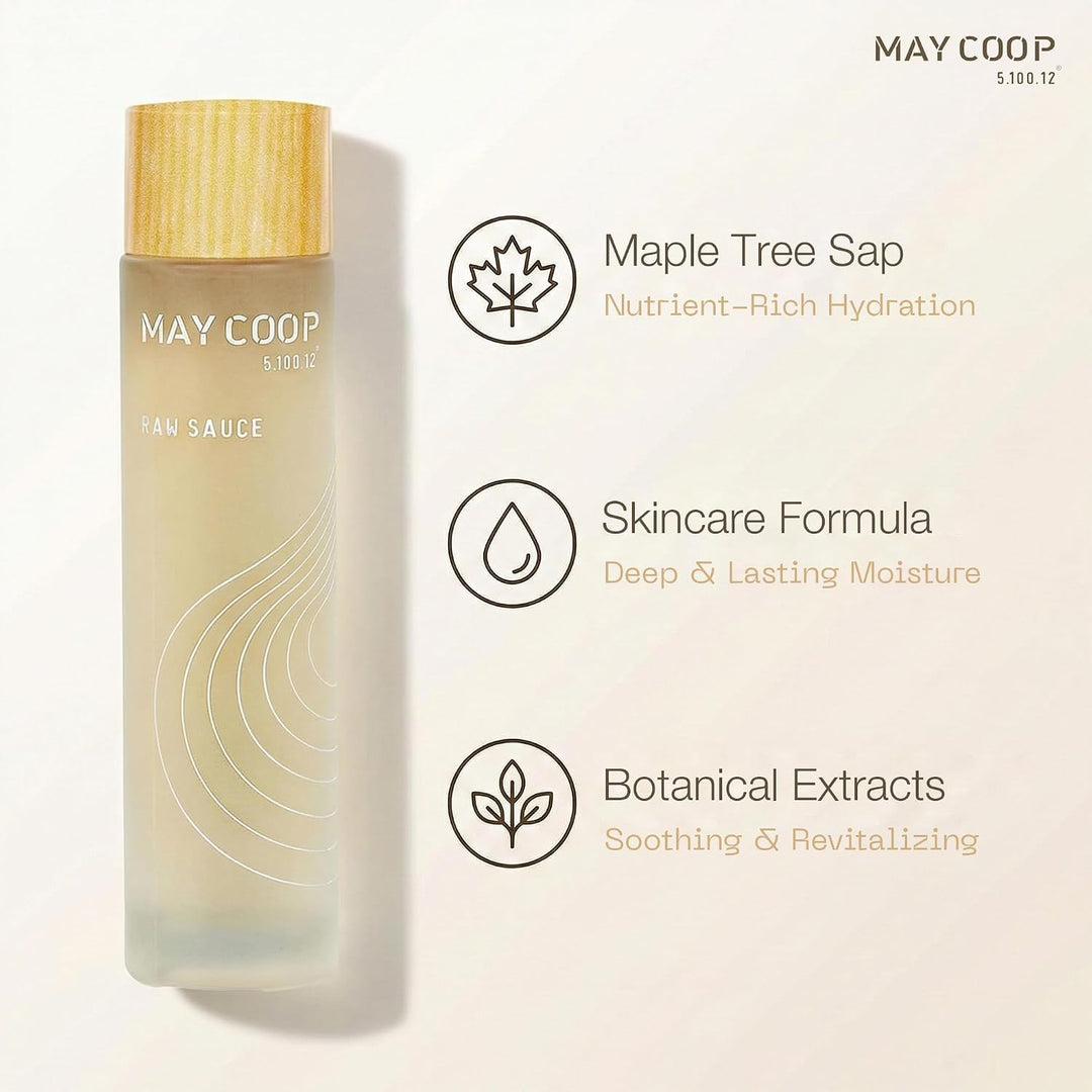 MAY COOP Raw Sauce Moisture Essence Toner | Tónico facial hidratant...