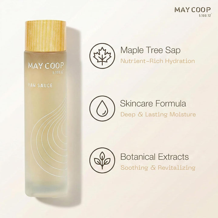 MAY COOP Raw Sauce Moisture Essence Toner | Tónico facial hidratant...