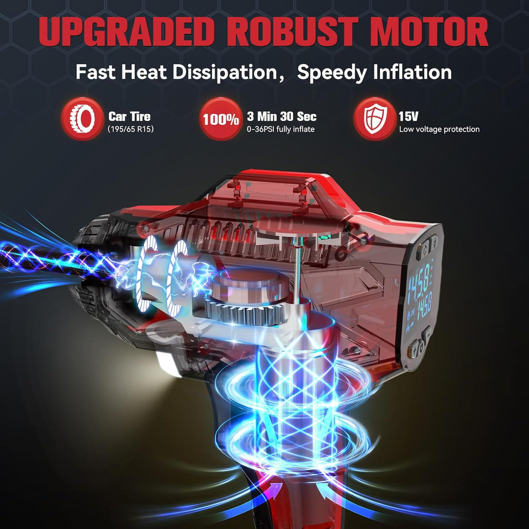 DIYtoolifz 160PSI - Compresor de aire inflador de neumáticos inalám...