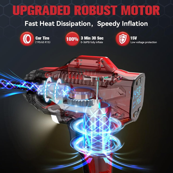 DIYtoolifz 160PSI - Compresor de aire inflador de neumáticos inalám...