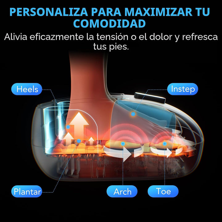 SKG YS100 - Masajeador de pies con calor para aliviar el dolor de f...