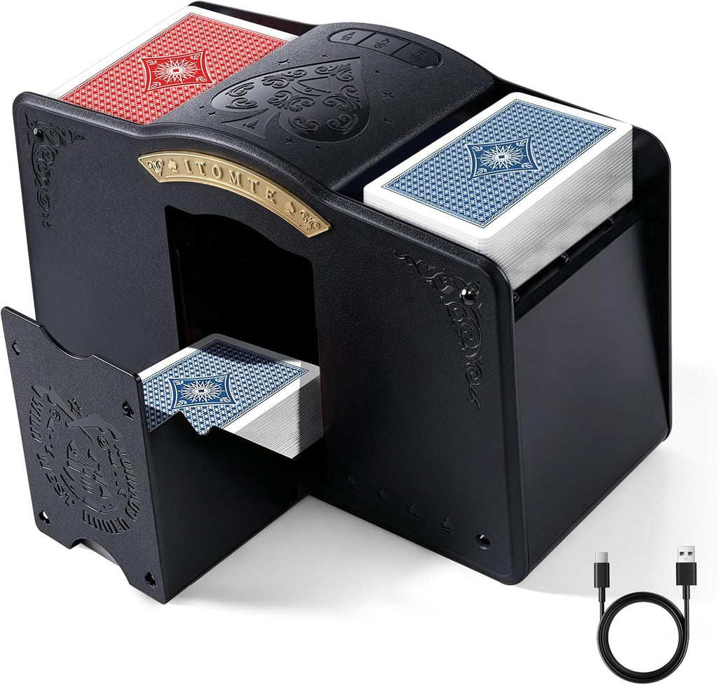 Barajador automático de tarjetas para 1-4 cubiertas con modos automáticos