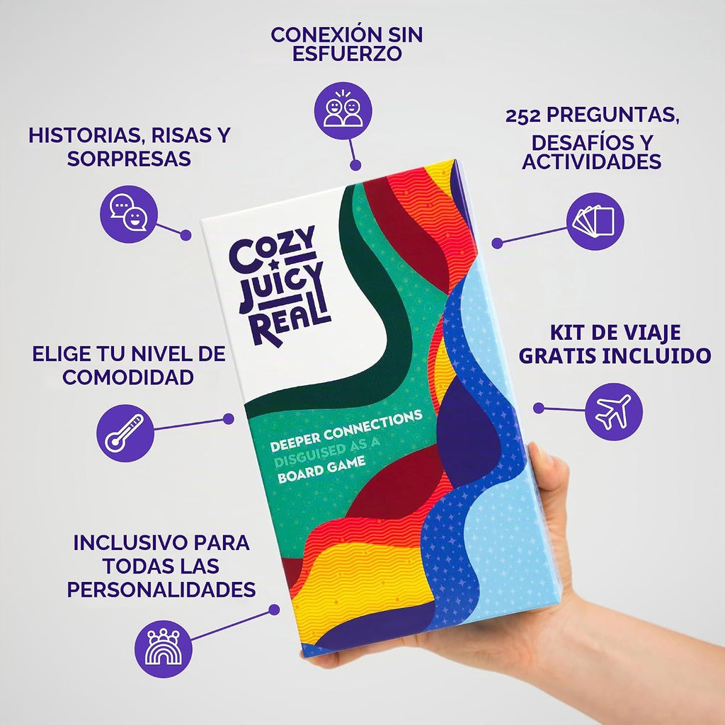 Juego de cartas de conversación - Preguntas profundas y tarjetas de inicio de conversación para adultos, parejas, amigos y familias | Rompehielos para una cita nocturna, noches de juego y conexiones chispeantes | 252 cartas