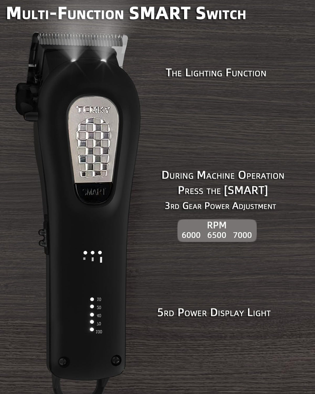 TCMKY Cortapelo para Hombres Cortapelo Inalámbrico y con Cable Cort...