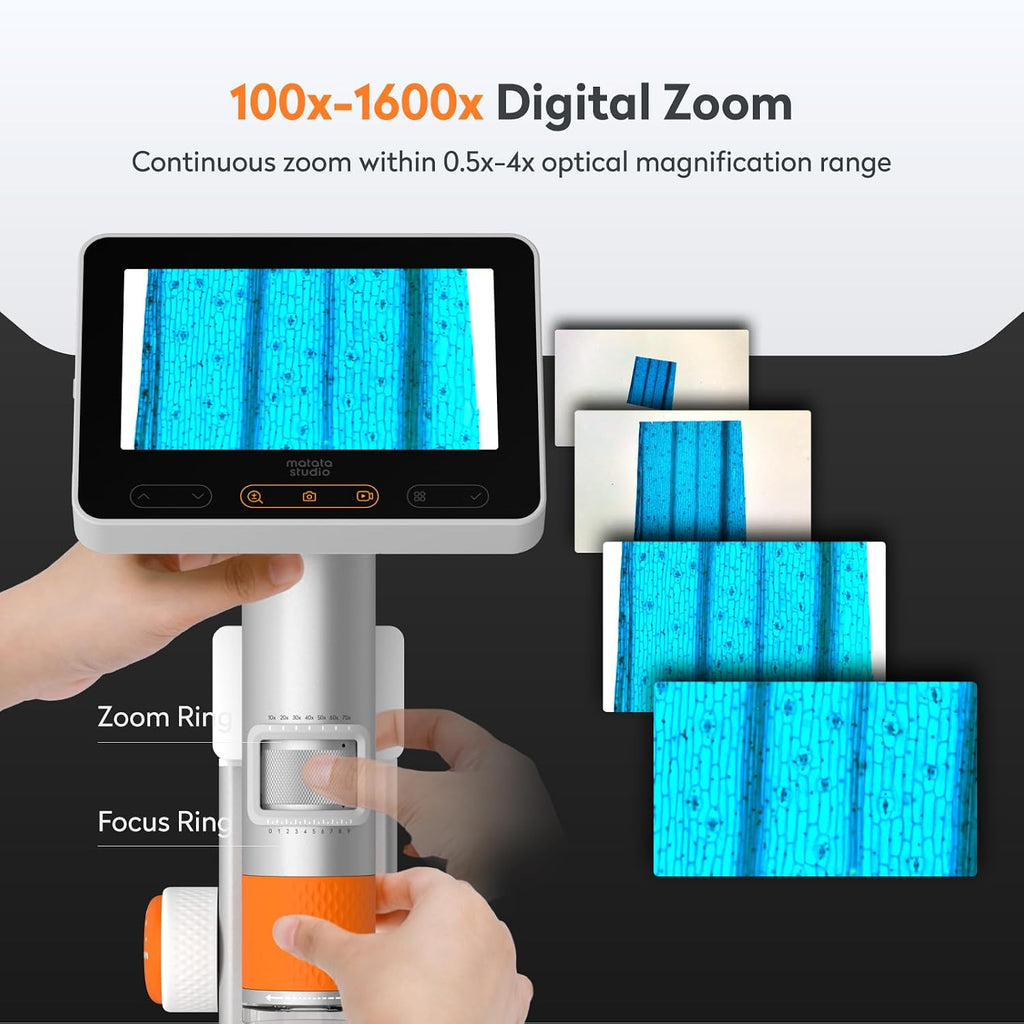 Microscopio para niños 8-12, miniscopio digital del PDA MX2-AS