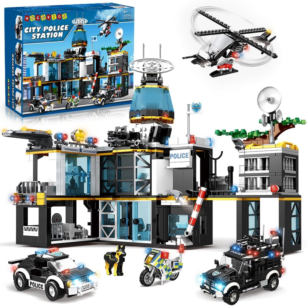 HOGOKIDS Juego de construcción de la estación de policía