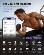Báscula digital inteligente para peso corporal, grasa corporal e IMC
