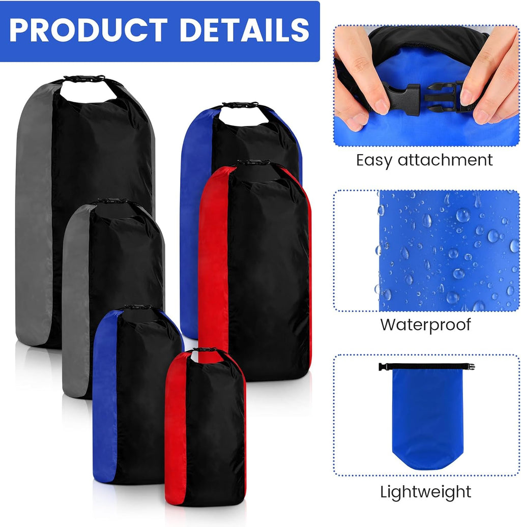 Soulchen Paquete de 6 bolsas secas impermeables de compresión seca con