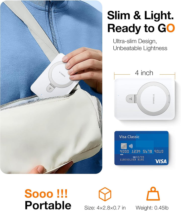 TORRAS EasyGo - Cargador portátil magnético de 10000 mAh para iPhon...