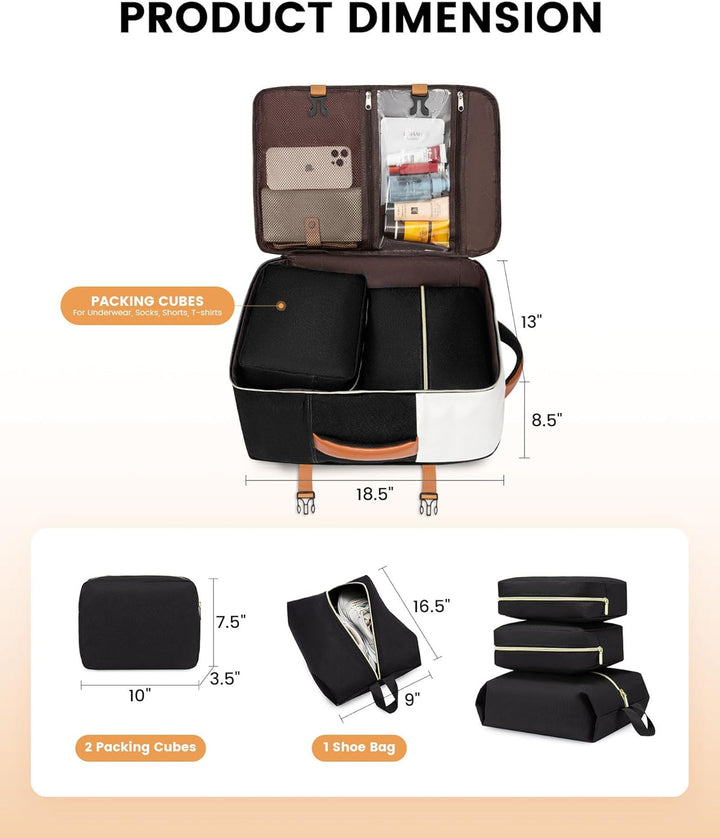 LOVEVOOK - Mochila de Mano, Mochila de Viaje de 40L para Mujer con...