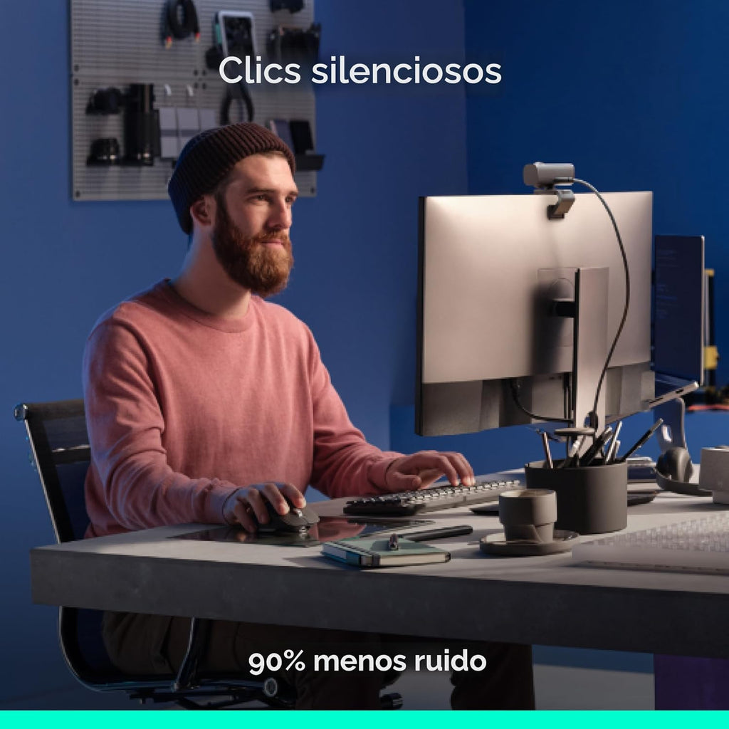Logitech MX Master 3S Bluetooth Edition Ratón Inalámbrico, Sin Rece...
