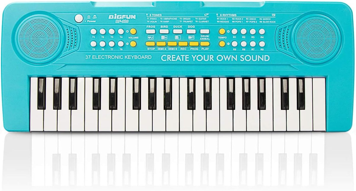 BIGFUN - Piano de teclado para niños, juguete de instrumento de piano de 37