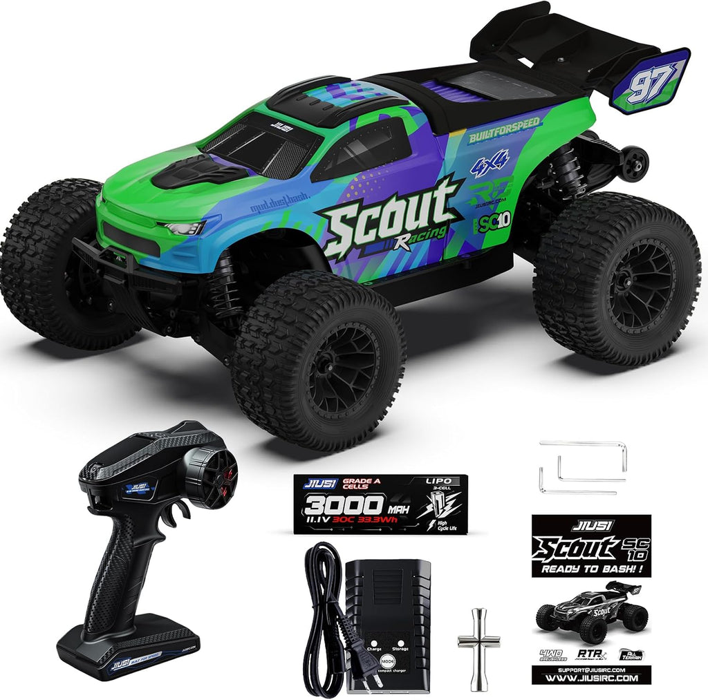 Autos RC sin escobillas 1/10 RTR para adultos, máximo 50 mph, 4WD