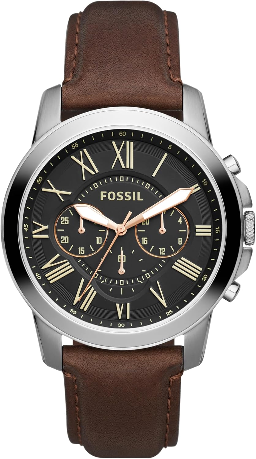 Fossil Reloj para hombre, reloj cronógrafo de cuarzo Grant