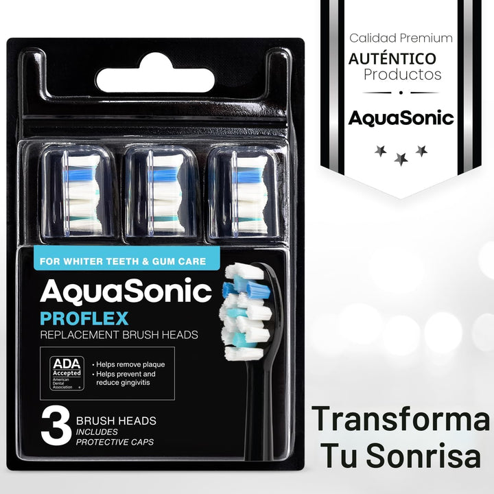 AquaSonic Cabezales de cepillo de repuesto originales Proflex | Ace...