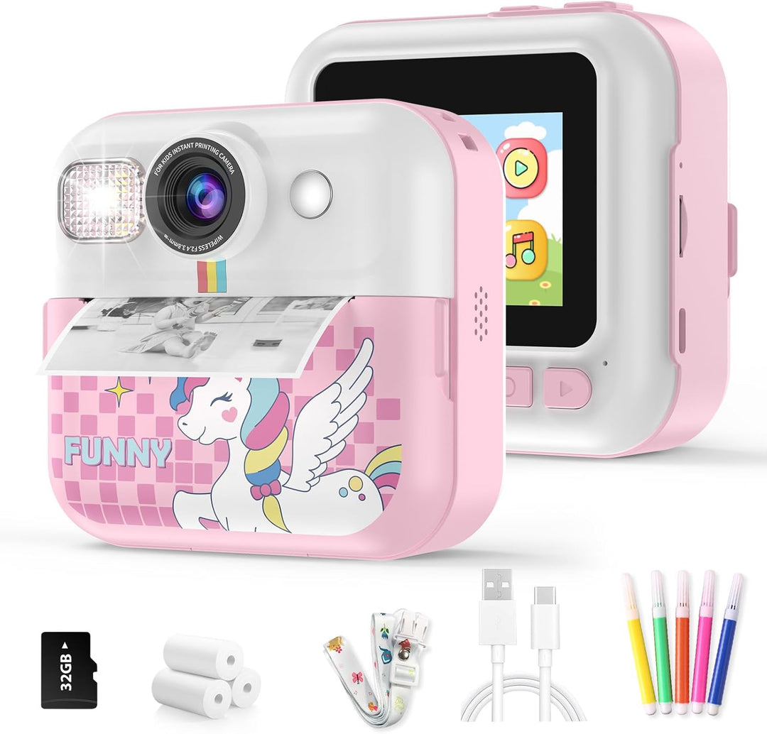 Cámara de impresión instantánea para niños, cámaras imprimibles par...