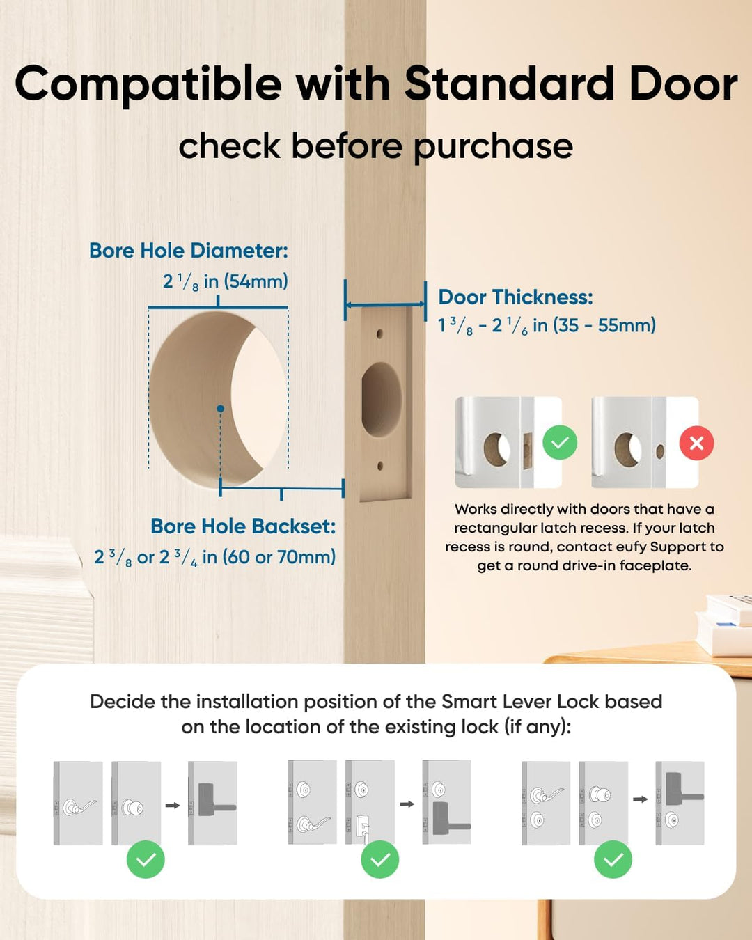 eufy Security Smart Lock C33, cerradura de puerta con teclado con a...