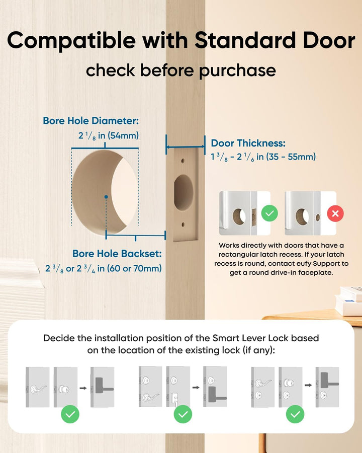 eufy Security Smart Lock C33, cerradura de puerta con teclado con a...