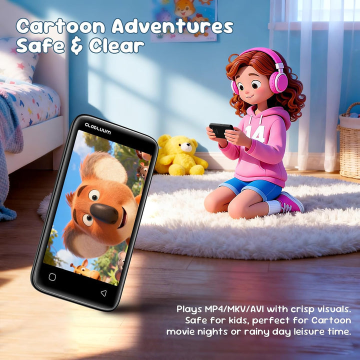 Reproductor de MP3 para niños, controles parentales, 16 GB, compati...