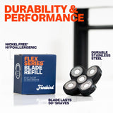 Freebird FlexSeries - Paquete de 3 repuestos de cuchillas oficiales...