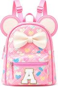 Luvbagg Linda mochila con inicial para niñas, mini bolsa de viaje para