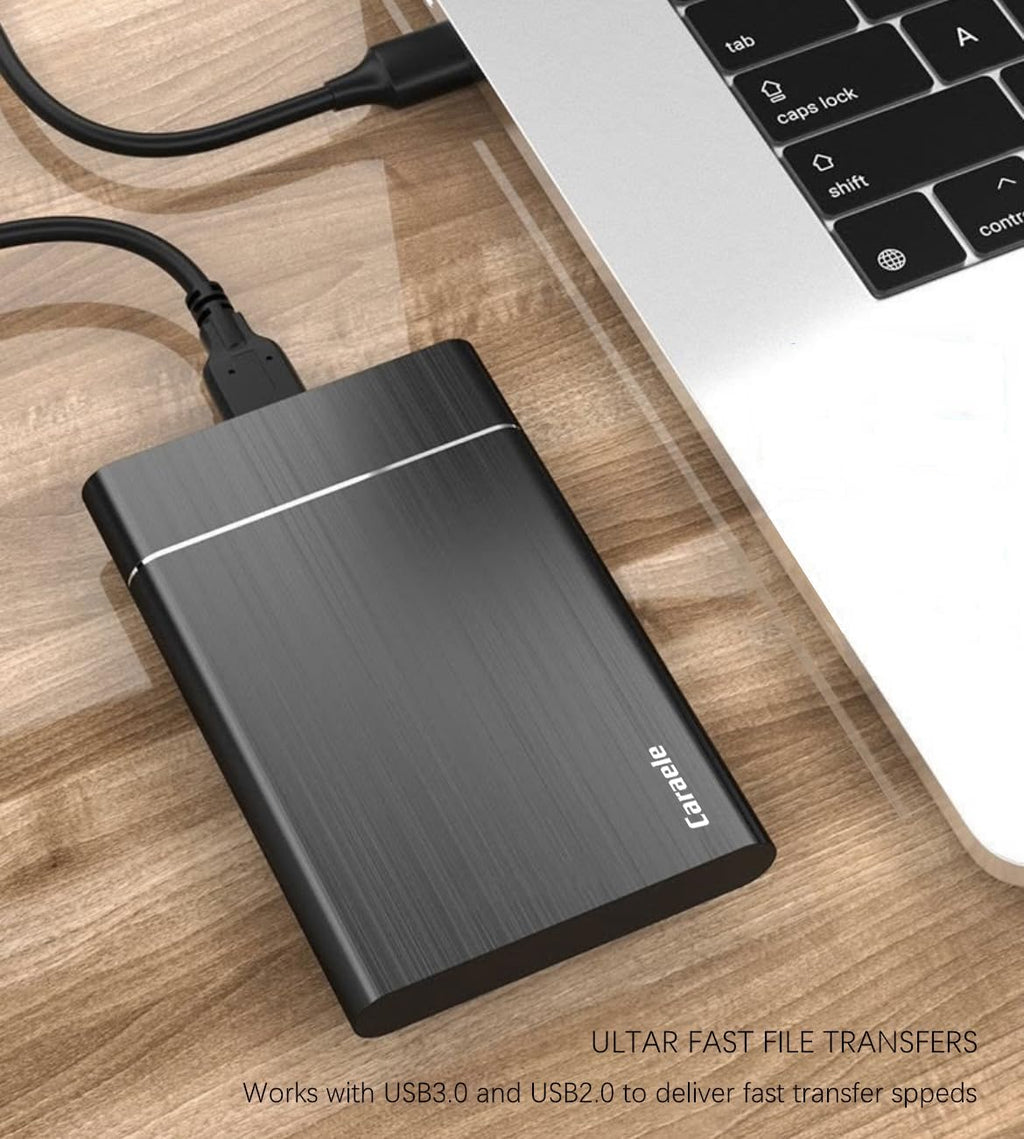 Disco Duro Externo Portátil 500GB USB 3.0 HDD Móvil para PC, Mac, Desktop, Laptop, Mac, Chromebook, Xbox One, Xbox 360, PS4 (Negro)