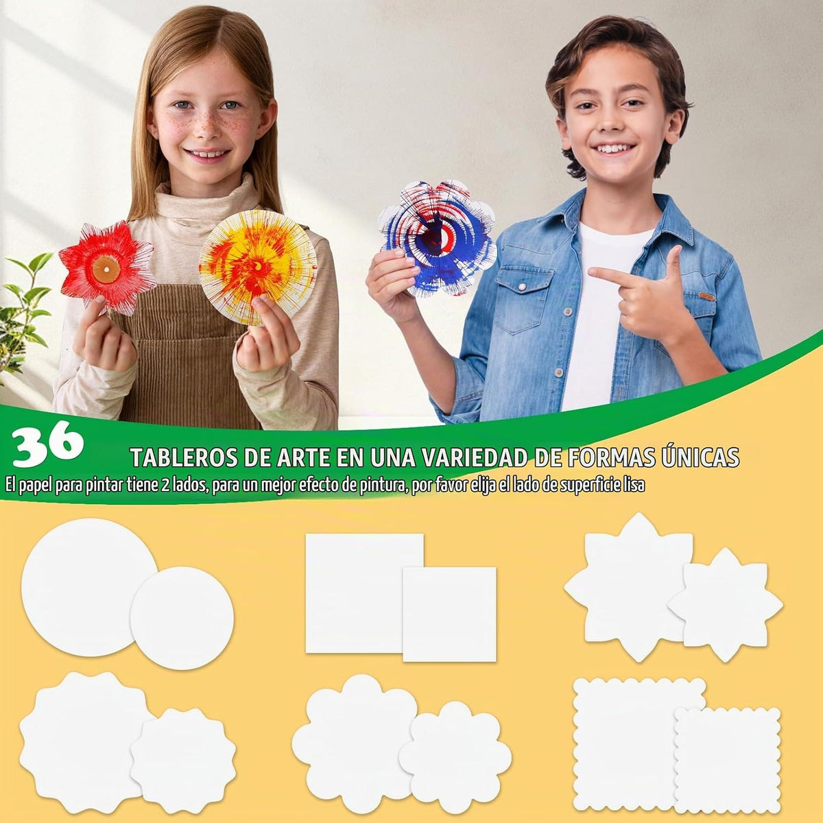 Máquina de arte giratorio para niños, kit de regalo para artes y